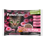 Pawsome Adult natvoer kat 85g 4 x kalkoen multipack Pawsome Adult natvoer kat 85g 4 x kalkoen multipack