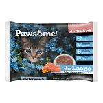 Pawsome Kitten natvoer 85g multipack 4 x zalm Pawsome Kitten natvoer 85g multipack 4 x zalm