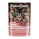 Pawsome Kitten natvoer 85g rundvlees Pawsome Kitten natvoer 85g rundvlees