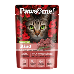 Pawsome Adult natvoer kat 85g rundvlees Pawsome Adult natvoer kat 85g rundvlees