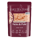 Catz Finefood FEINES FILET IN SAUCE 85g kip & kalkoen Catz Finefood FEINES FILET IN SAUCE 85g kip & kalkoen