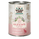 Wildes Land Classic Katten Blikjes 400g kalfsvlees & eend