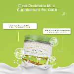 Pawfect Geitenmelk met probiotica voor katten ter ondersteuning van de darmflora en spijsvertering