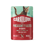 Carnilove katten zakjes in jelly 85g fazant
