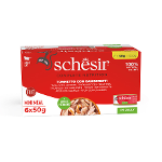 Schesir Complete Nutrition Mini Meal Cat 6 x 50g tonijn & garnalen in jelly Schesir Complete Nutrition Mini Meal Cat 6 x 50g tonijn & garnalen in jelly