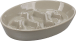 Keramische Slow Feeder kattenvoerbak taupe