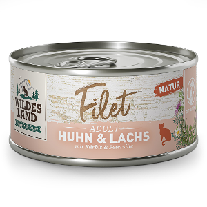 Wildes Land Filet voor katten 80g kip & zalm