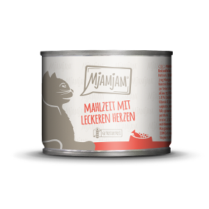 Mjamjam Katten Blik 200g maaltijd met hartjes