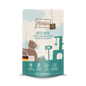 Mjamjam Puur Vlees Kattenzakje 125g - Puur vleesgenot - goede pure kalkoen