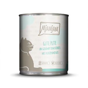 Mjamjam Katten Maaltijd Blik 800g - kalkoen & pompoen