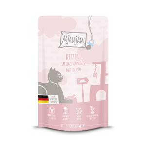 Mjamjam Kitten Zakje 125g Kitten – sappige kip met zalmolie