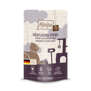 Mjamjam Puur Vlees Kattenzakje 125g - Puur vleesgenot - heerlijk puur paard