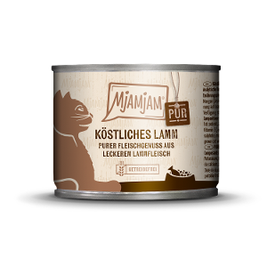 Mjamjam Puur Vlees Kattenblikje 200g – Puur vleesgenot – heerlijk puur lamsvlees