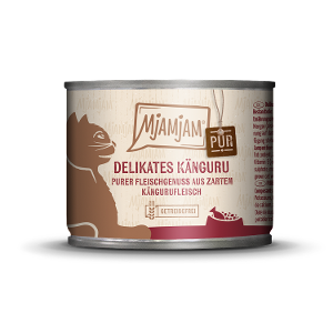 Mjamjam Puur Vlees Kattenblikje 200g - Puur vleesgenot - heerlijke pure kangoeroe