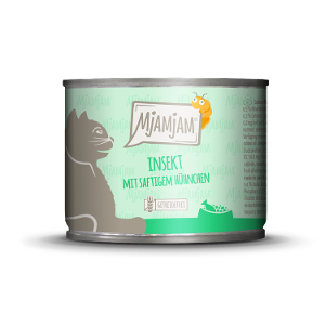 Mjamjam Katten Maaltijd Blikje 200g -Insect - met sappige kip