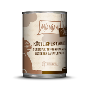 Mjamjam Puur Vlees Kattenblikje 400g - Puur vleesgenot - heerlijk puur lamsvlees