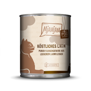 Mjamjam Puur Vlees Kattenblik 800g - heerlijk lamsvlees puur