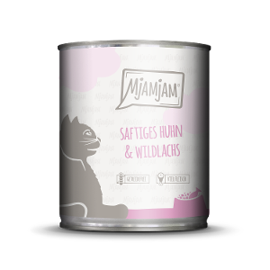 Mjamjam Katten Maaltijd Blik 800g kip & wilde zalm