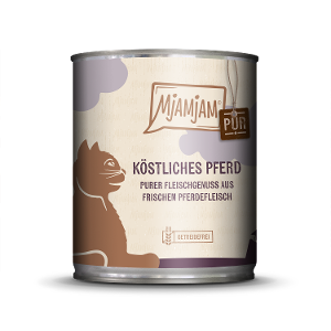 Mjamjam Puur Vlees Kattenblik 800g - heerlijk paard puur