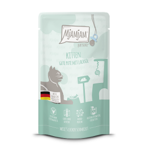 Mjamjam Kitten Zakje 125g kalkoen met zalmolie