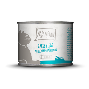 Mjamjam Katten Maaltijd Blikje 200g -Geit & Wortels