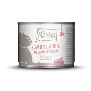 Mjamjam Katten Maaltijd Blikje 200g garnalen en kip