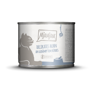 Mjamjam Katten Maaltijd Blikje 200g delicate kip met gestoomde pompoen