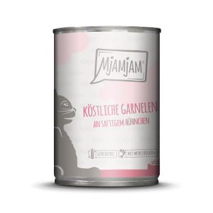 Mjamjam Katten Maaltijd Blik 400g - Heerlijke garnalen op sappige kip