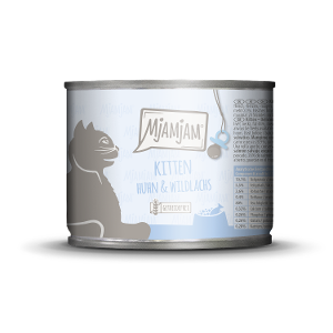 Mjamjam Kitten Blikje 200g Kip en wilde zalm