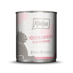 Mjamjam Katten Maaltijd Blik 800g - Garnalen & Kip