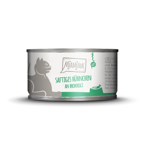 Mjamjam Katten Natvoer Blikje 100g Sappige Kip Met Broccoli