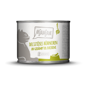 Mjamjam Katten Maaltijd Blikje 200g kip met courgette