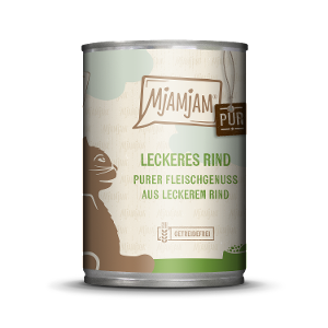 Mjamjam Puur Vlees Kattenblikje 400g - Puur vleesgenot - heerlijk puur rundvlees
