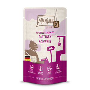 Mjamjam Puur Vlees Kattenzakje 125g varkensvlees puur