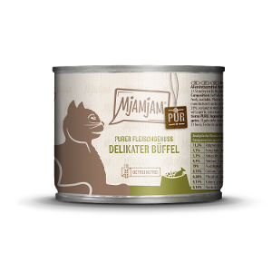 Mjamjam Puur Vlees Kattenblikje 200g buffel puur