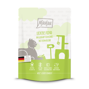 Mjamjam Katten Zakje 300g - Heerlijk rundvlees met gestoomde pompoen Mjamjam Katten Zakje 300g - Heerlijk rundvlees met gestoomde pompoen