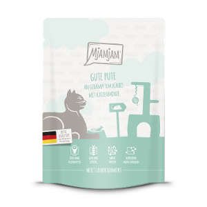 Mjamjam Katten Zakje 300g - Kalkoen & Pompoen