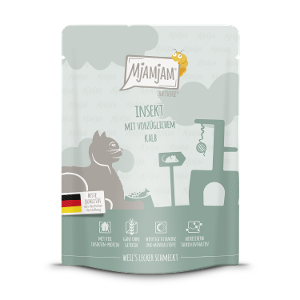Mjamjam Katten Zakje 300g Insect met kalf