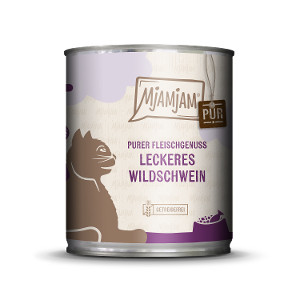 Mjamjam Puur Vlees Kattenblik 800g wild zwijn puur