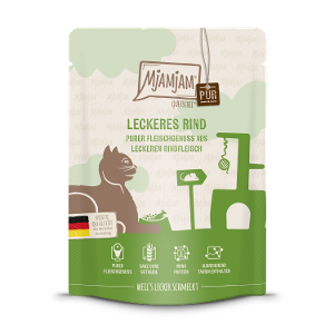 Mjamjam Puur Vlees zakje 300g rund Mjamjam Puur Vlees zakje 300g rund