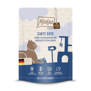 Mjamjam Puur Vlees zakje 300g eend