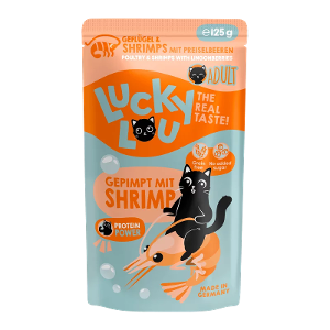 Lucky Lou LifeStage Adult 125g gevogelte & garnalen