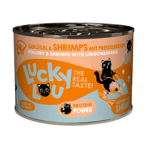Lucky Lou Lifestage Adult 200g gevogelte & garnalen