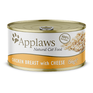 Applaws Katten Natvoer in Blikjes 156g kip met kaas