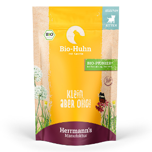 Herrmann's Kittenvoer - Bio kip met wortel 100g