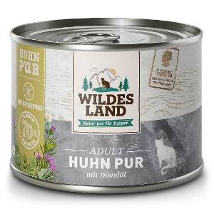 Wildes Land PUR Kattenblikjes Adult 200g kip