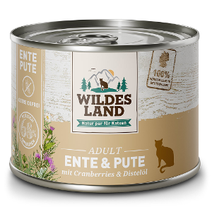 Wildes Land Classic Katten Blikjes 200g Eend & Kalkoen