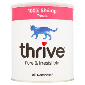 Thrive Freeze-dried Cat Treats garnalen 110g maxi Thrive Freeze-dried Cat Treats garnalen 110g maxi
