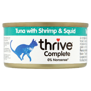 Thrive Complete natvoer kat 75g tonijn met garnalen & inktvis