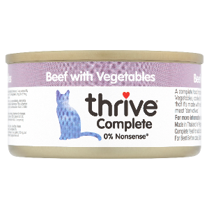Thrive Complete natvoer kat 75g rundvlees met groenten